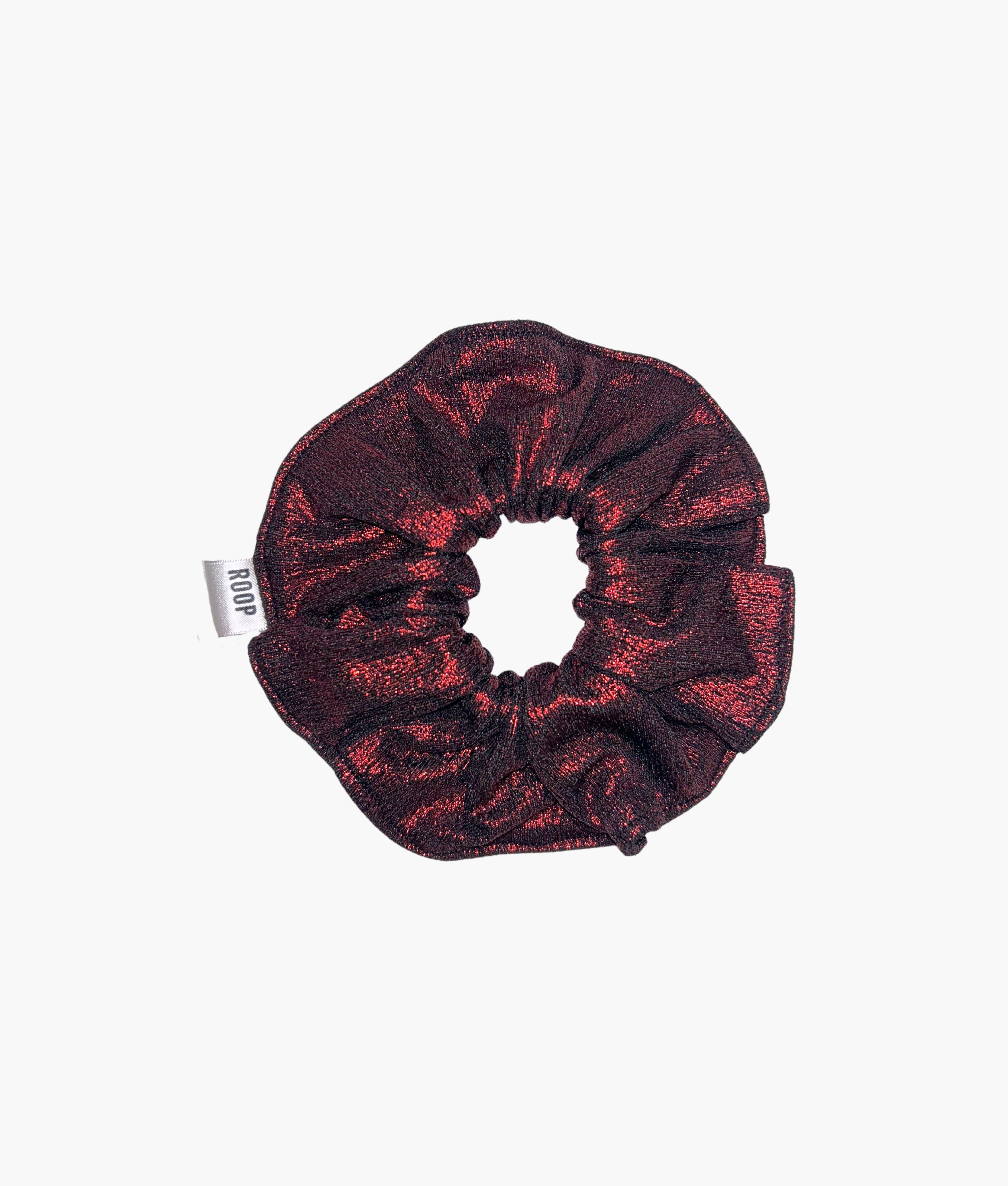 Melissa scrunchie in metallic red