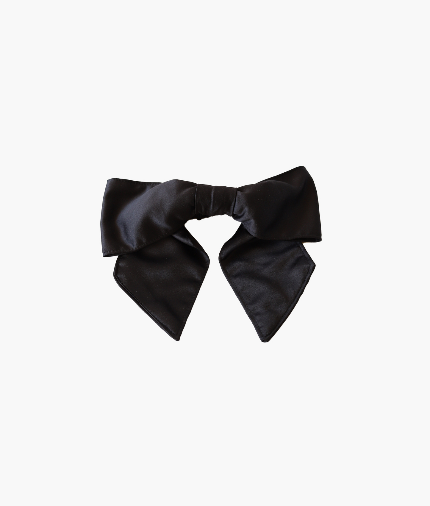 Maddy bow scrunchie in black satin